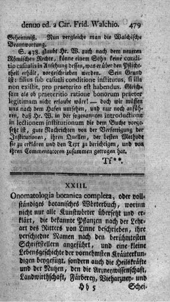 Onomatologia botanica completa, oder vollständiges botanisches Wörterbuch. T.1.