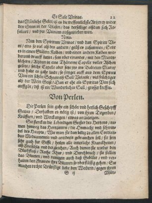 Von Perlen.