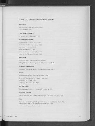 Im Juni 1983 veröffentlichte Statistische Berichte
