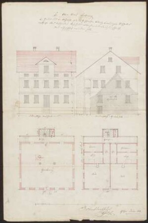 Breuninger, Wilhelm, Gerber Bau eines Wohnhauses