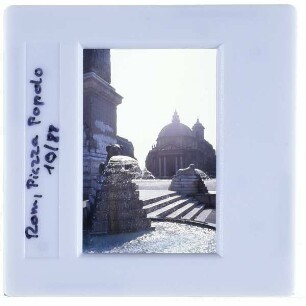 Rom, Piazza del Popolo,Rom, S. Maria in Montesanto