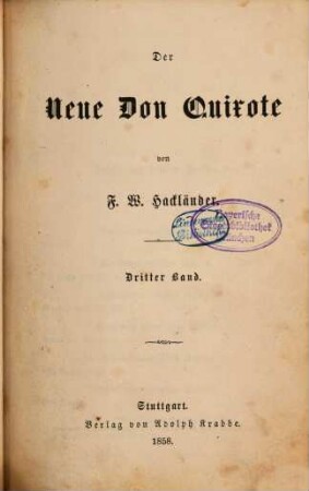 Der neue Don Quixote, 3