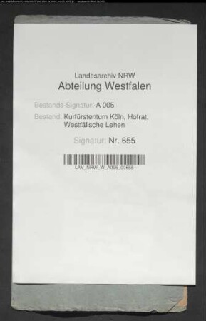 Auszug aus der Vergleichs- und Teilungsurkunde zwischen den Tochtermännern des Lippold von Canstein nämlich: von Spiegel, von oer, von Melschede und von Neuhof