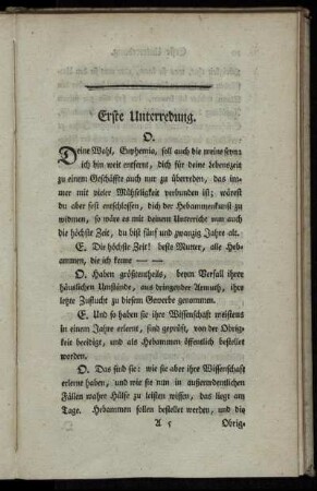 Erste Unterredung.