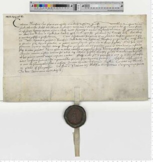 Präsentation an Propst Jacob Schomaker für eine Vikarie am Barbare Altar der Lambertikapelle [lat].