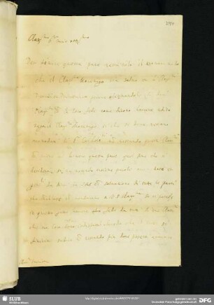 Brief des Germanico Savorgnan (1554-1597)