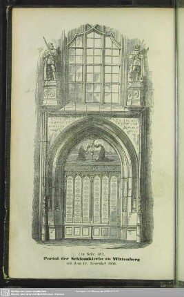 Portal der Schlosskirche zu Wittenberg