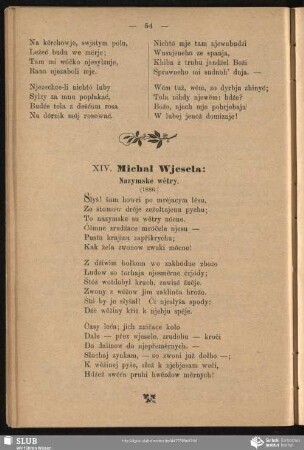 XIV. Michał Wjesela