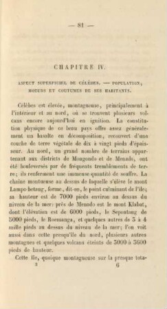 Chapitre IV. Aspect superficiel de Célébes. - ...