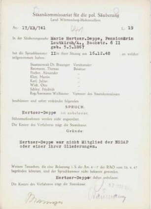 Hertzer, Marie