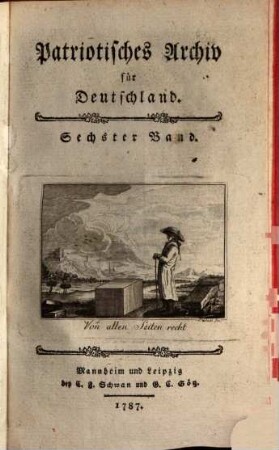 Patriotisches Archiv für Deutschland. 6. 1787