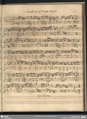 Sonata IX. ... Wagenseil