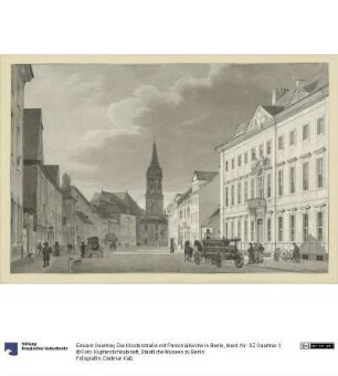 Die Klosterstraße mit Parochialkirche in Berlin