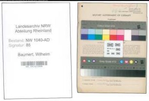 Entnazifizierung Wilhelm Baumert , geb. 11.08.1897 (Verwaltungsangestellter)