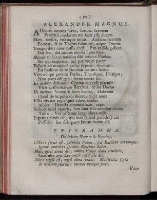 Alexander M. [Magnus]. [ ... mit Abbildungsbeschreibung].