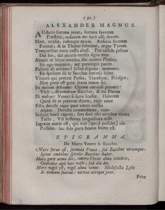 Alexander M. [Magnus]. [ ... mit Abbildungsbeschreibung].