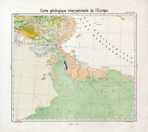 Carte géologique internationale de l'Europe
