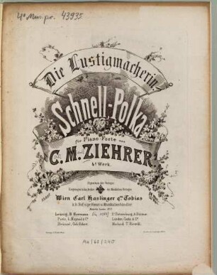 Die Lustigmacherin : Schnell-Polka ; für Piano-Forte ; op. 4