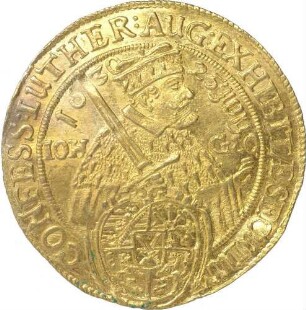 2 Dukaten - Abschlag vom 1/4 Taler - 100 Jahre Augsburger Konfession