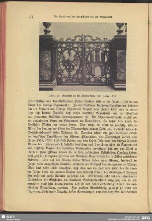 Geländer in der Marienkirche vom Jahre 1595