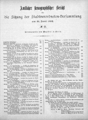 No. 23, 23. Juni 1892