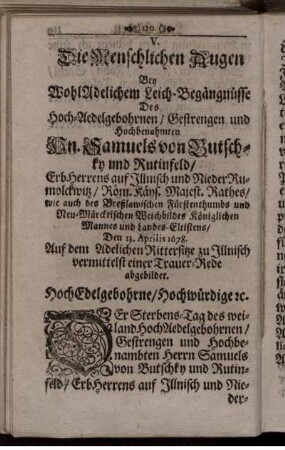 V. Die menschlichen Augen