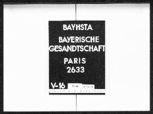 Segeritz, Georg Michael, aus Allersheim, Bezirksamt Ochsenfurt, Koch, mit Storch, Cäcilia Barbara, aus Sand, Bezirksamt Haßfurt, Hausangestellte, beide in Paris