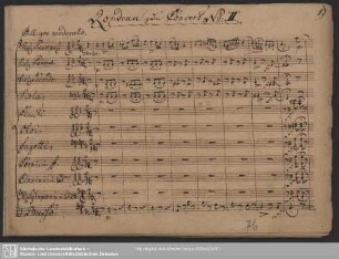 Concertos. Excerpts - Mus.4588-O-3 : Only Rondeau; vl, orch - op. [4] - d