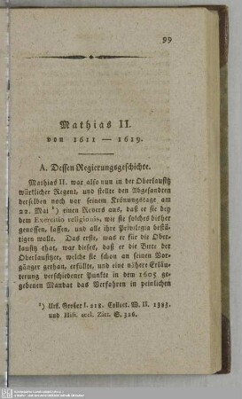 Mathias II. von 1611 - 1619
