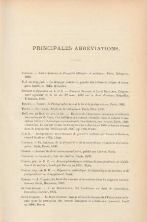 Principales abréviations