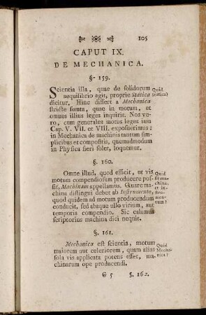 Caput. IX. De Mechanica.