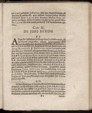 Cap. II. De Jure Rerum.