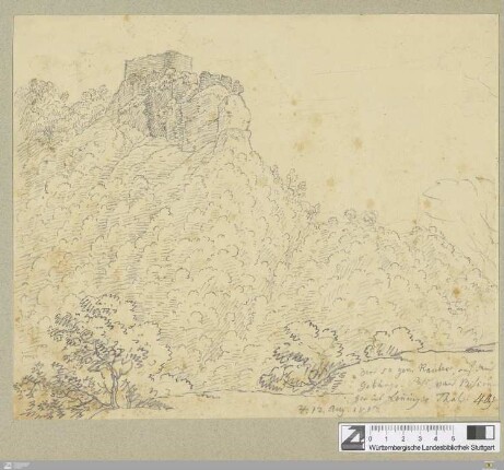 Der so gen. Rauber auf dem Gebirgs-Pass von Bissingen ins Lenninger Thal : 12. Aug. 1813