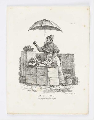 Marchande d’Oranges, Blatt 54 der Folge "Rufe von Pariser Straßenhändlern"