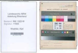 Entnazifizierung Karl Woehler , geb. 31.10.1891 (Kaufmaennischer Angestellter)