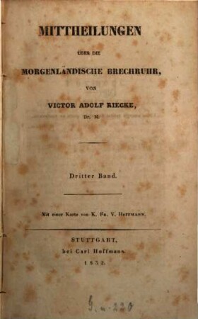 Mittheilungen über die Morgenländische Brechruhr, 3