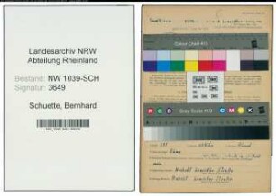 Entnazifizierung Bernhard Schuette , geb. 16.04.1909 (Chemiefachwerker)