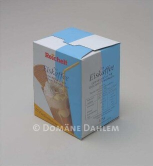 Verpackung der "Reichelt" Eigenmarke - "Eiskaffee - 10 Portionsbeutel"