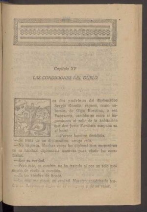 Capítulo XV - Las condiciones del duelo