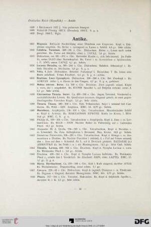 Antike (Nr. 1451-1486)