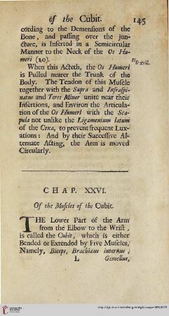 Chap. XXVI: Of the Muscles of the Cubit