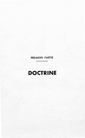 341-384, Première partie: Doctrine