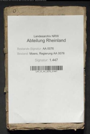 Stift Xanten gegen Witwe Niephaus zu Niephausen und deren Tutor Schmidtmann wegen entführten Zehntens daselbst IV