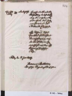 Schreiben an Kayser, Ministerial Baukommission. Tätigkeitsbericht (01.04. bis 01.07.1889) (Brief)