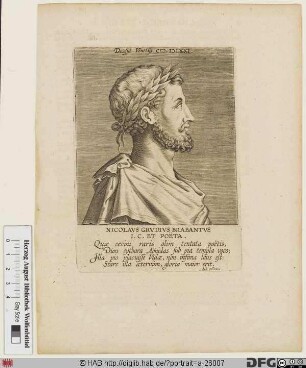 Bildnis Nicolaus Everardi (Everhardus) "junior", gen. N. Grudius (eig. Nicolaes Everaerts)