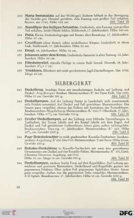 Silbergerät (Nr. 241-300)