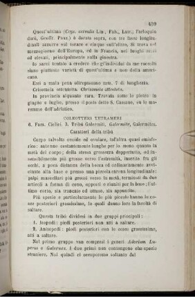 Coleo Tetrameri [bis] Distribuzione metodica del nono ordine...