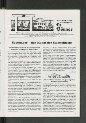 Witz + Donner präsentierte wieder ein gelungenes Kastanienplatzfest