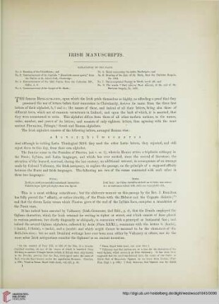 Irish manuscripts