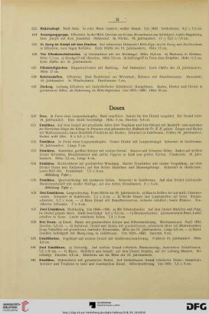 Dosen (Nr. 630-661)